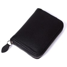 Newish Polo Erkek Deri Bozuk Para Hazneli Kartlık ve Cüzdan NEWPOLO165 - Siyah