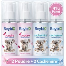 Beybio Kolonya Cachemire+Poudre  4'lü Avantaj Paketi 600 ml