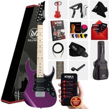 Maxword DE-150PU Maple Klavye HH Manyetik Yüksek Kaliteli Elektro Gitar Seti