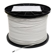 Fiber Optik Drop Bina Içi Kablo (Fiberden) 2.0x3.0 mm 1000 mt Siyah Makaralı Beyaz Renk