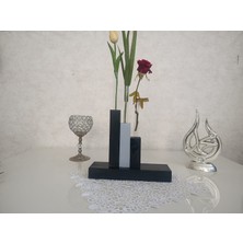 Ay Akdeniz Dekoratif  Sehpa ve Masa Için Tüplü Çiçeklik