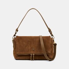 Desa Kadın Vizon Ayarlanabilir Askılı Süet Omuz Çantası