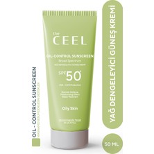 The Ceel Yağlı Ciltler Için Yağ Dengeleyici Spf 50+ Güneş Kremi 50 ml