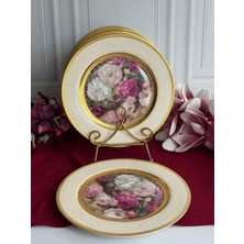 Rossev Porselen Servis Tabak 6 Kişilik 24K Flores