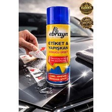Ebrayn Premium Oto Araç Etiket Sökücü Sprey Yapışkan Temizleme Spreyi 500ML