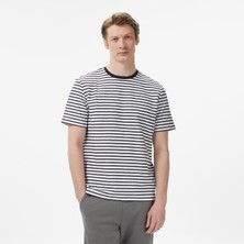 Nautica Erkek Lacivert Regular Fit Çizgili T-Shirt V65300T.4NV
