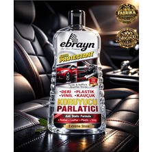 Ebrayn Premium Oto Araç Deri Plastik Kauçuk Vinil Koruyucu Protectant Bakım Kremi Üstün Koruma 200 ml