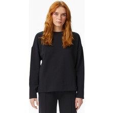 Nautica Kadın Siyah Regular Fit Sweatshirt 65K205T.0TB