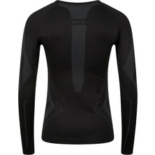 2AS Erkek Heatwave Seamless Baselayer Üst Içilk Siyahgri
