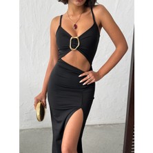 Askılı Kadın Elbise Sukuba Kumaş