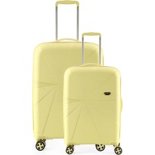 Ççs 5264 Kırılmaz Polipropilen 2 Li Valiz Seti Büyük Kabin