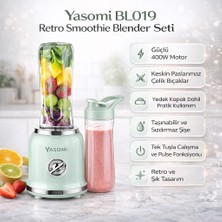 Yasomi BL019 Retro Smoothie Blender Yeşil (Yasomi Türkiye Garantili )