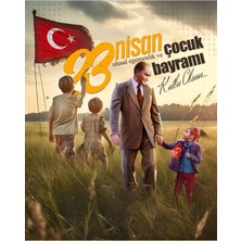 23 Nisan Ulusal Egemenlik Çocuk Bayramı, Fotoğraf Çekimi, Kumaş Arka Fon 200X250 Ekleme Dikişli
