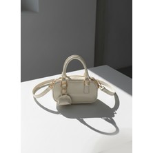 Kadın Çarmlı Krem El Çantası