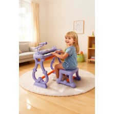 NeUygun 37 Tuşlu Standlı Tabureli Piyano Seti Mikrofonlu Karaoke