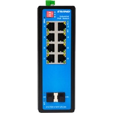 Ewind EW-PIS3610M-8GE8*GE Poe+2*gf L2+ Managed Industrial Poe Switch (120W Ray Tipi Güç Kaynağı Dahil)