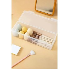 Bayev True 1 Adet Kapaklı Makyaj Organizeri - Kozmetik Oje Fırça Düzenleyici Saklama Kutusu