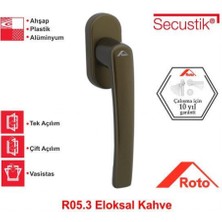 Roto Rotoline Secustik Eloksol Kahve Pencere Kolu