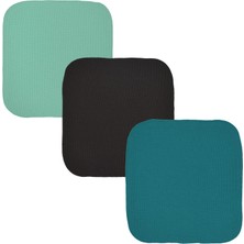 Organickid Charmed  Antrasit/petrol/mint Çok Amaçlı Bez 3'lü Set