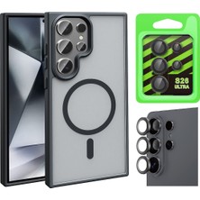Vendas Samsung Galaxy S26 Ultra Kılıf Magsafe Şarj Özellikli Mat Arka Yüzey Zore Sio Kapak + Kamera Lens Koruyucu