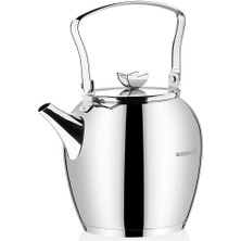 Korkmaz Butterfly Çaydanlık 2.3 Litre Paslanmaz Çelik ile Homojen Isı İletimi Sağlayan Özellik