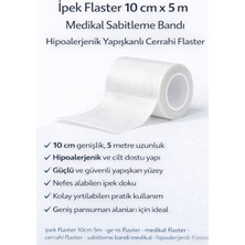 Sylar Ipek Flaster 10 cm x 5 M Medikal Sabitleme Bandı Hipoalerjenik Yapışkanlı Cerrahi Flaster
