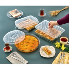 Hanım Ev Plastik Yuvarlak+ Kare+ Dikdörtgen Borcam Kapağı 3'lü Set