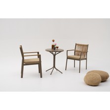 Divona Home Rams Bahçe Balkon Bistro Set (2 Sandalye 1 Masa)