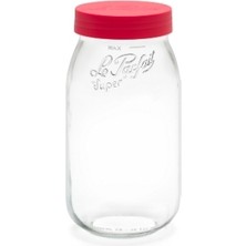 Le Parfait Color Vis Cam Kavanoz 2l Kırmızı