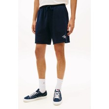 Tommy Hilfiger Tjm Signature Erkek Mavi Plaj Şort DM0DM23017C1G