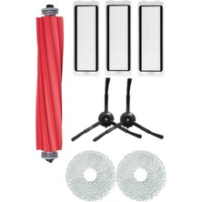 Rovexa Roborock Q Revo Uyumlu 3 Aylık Yaşam Kiti Siyah Yan Fırçalı (Dikkat: S-Pro-Maxv Modellerine Uymaz)