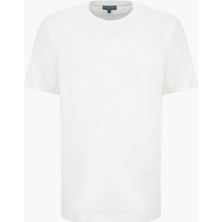 Discovery Expedition D6SM-TST3759 Beyaz Bisiklet Yaka Relaxed Baskılı Erkek T-Shirt