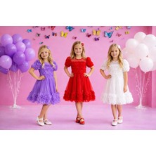 Dıgıl Kids Gül Detaylı Kız Çocuk Elbise