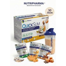 Nutripharma Quick Slim Whey Proteinli Öğün Yerine Geçen Shake Tropikal Karışık Kutu | Bariatrik Protein | 30 Saşe + Shaker