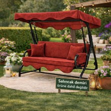 Batu Tekstil Salıncak Minderi 3 Kişilik (Sünger ve Tente Dahil)