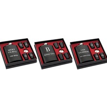 Hediye Fikri Kişiye Özel Paslanmaz Çelik 4 Shot Bardaklı Matara Seti – Hunili Özel Kutusunda 9 Oz Premium Set