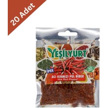 Yeşilyurt Acı Pul Biber 40 G x 20 Adet