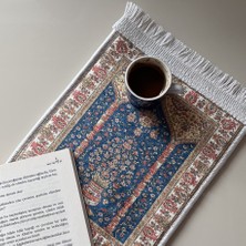 Vesile Atölye Mini Dekoratif Halı, Baş Seccadesi, Firûze Model,umre,hediyelik,mousepad