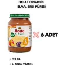 Holle Organik Elma, Erik Püresi 6'lı Paket