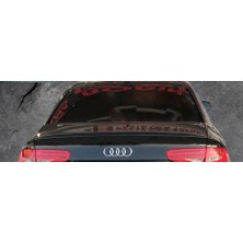 Universal Audi A4 2008-2016 Astarlı Düz Anatomik Spoiler