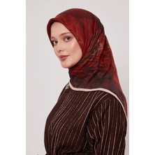 Levidor Royal Eşarp Batik Desen Bordo