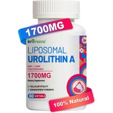 inGreens Liposomal Urolithin A + COQ10 + Nad+ 1700 Mg 60 Softgels -