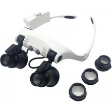 Skygo Kuyumcu Saat Onarım Için 10X-15X-20X25X Mercekli Gözlük Büyüteç 9892G-3A