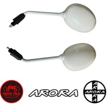 Mototika Arora Prime 50 Ayna Takımı Beyaz TK00162