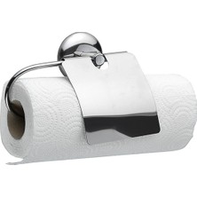 Mcg® Dekoratif Kapaklı Paslanmaz Kağıt Havluluk Rulo Havlu Tutacağı