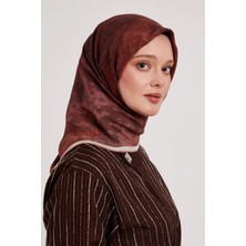 Levidor Royal Eşarp Batik Desen Gül Kurusu