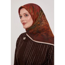 Levidor Royal Eşarp Batik Desen Taba