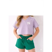 Sisley Kız Çocuk Yeşil Şort