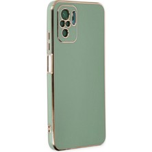 Xiaomi Redmi Note 10 Kılıf Volet Silikon - Açık Yeşil