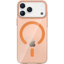  Apple iPhone 17 Pro Pc Blank Magsafe Kapak - Turuncu